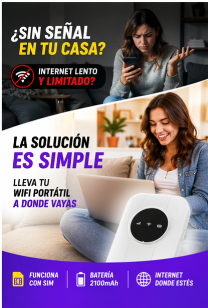 El Poder del Internet Portátil 4G