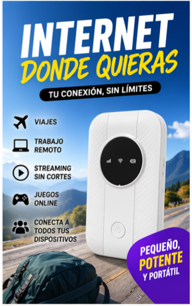 El Poder del Internet Portátil 4G