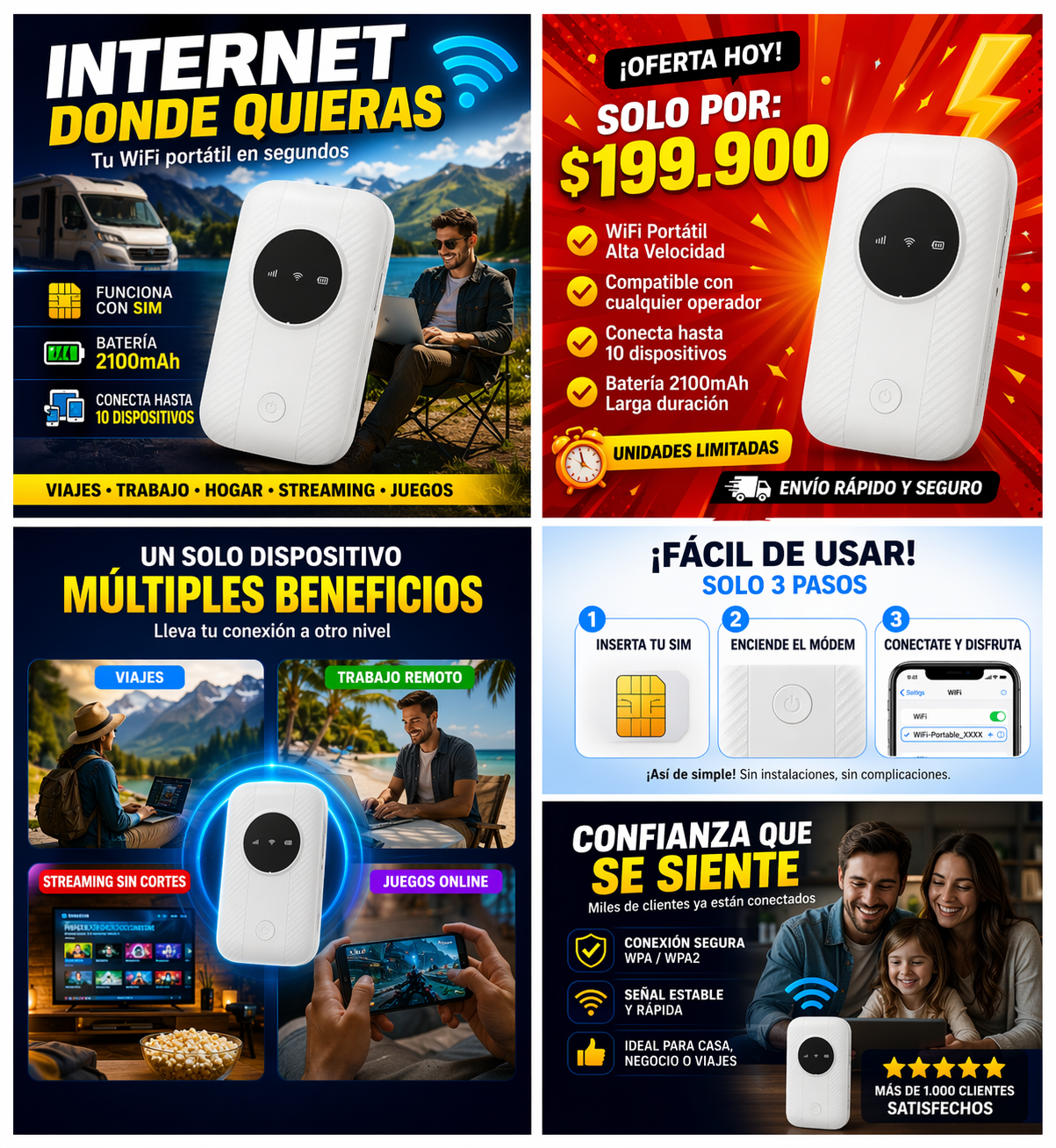 El Poder del Internet Portátil 4G