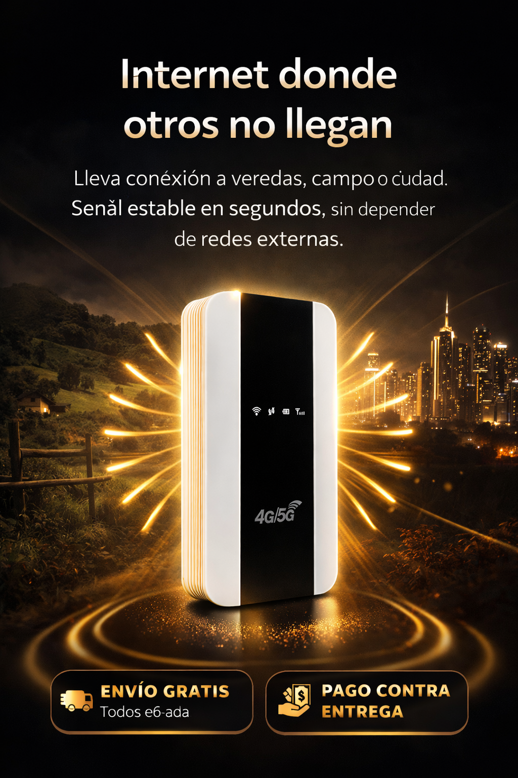 Internet confiable para viajeros y estudiantes, dispositivo que ofrece conexión donde otros no llegan.